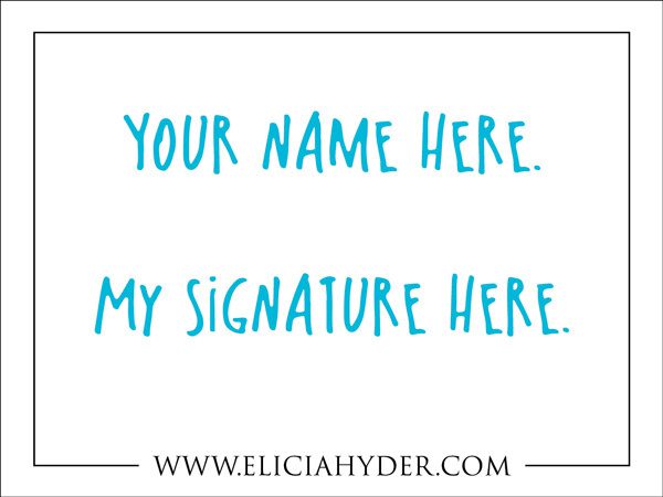 Signed Bookplate