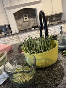 peas in elicia's kitchen